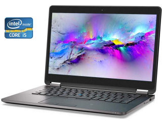 БУ Ультрабук Dell Latitude E7470 Carbon / 14&quot; (2560x1440) IPS Touch / Intel Core i5-6300U (2 (4) ядра по 2.4 - 3.0 GHz) / 8 GB DDR4 / 256 GB SSD / Intel HD Graphics 520 / WebCam / Win 10 Pro из Европы