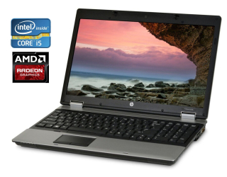 БУ Ноутбук Б-класс HP ProBook 6550b / 15.6&quot; (1600x900) TN / Intel Core i5-450M (2 (4) ядра по 2.4 - 2.66 GHz) / 8 GB DDR3 / 256 GB SSD / AMD Radeon HD 4550, 512 MB GDDR3, 64-bit / WebCam / DVD-RW из Европы в Харькове