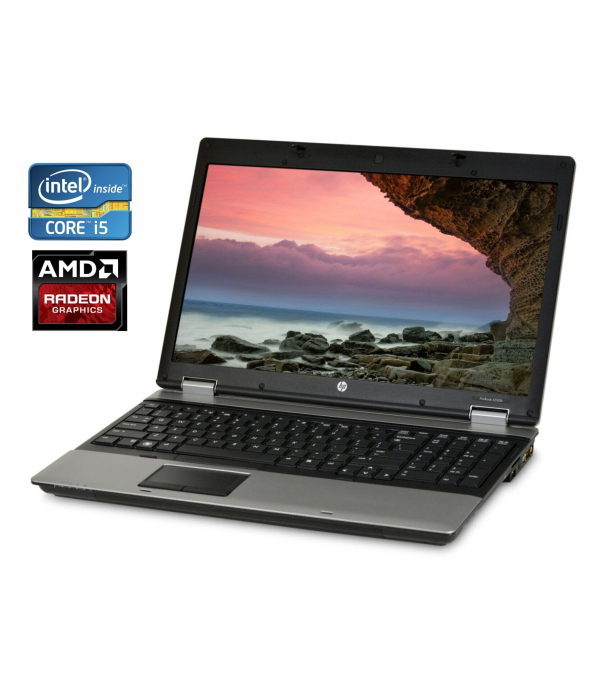 Ноутбук Б-клас HP ProBook 6550b / 15.6&quot; (1600x900) TN / Intel Core i5 - 450M (2 (4) ядра по 2.4-2.66 GHz) / 8 GB DDR3 / 256 GB SSD / AMD Radeon HD 4550, 512 MB GDDR3, 64-bit / WebCam / DVD-RW - 1