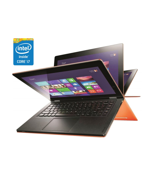 Ультрабук-трансформер Lenovo Ideapad Yoga 13 / 13.3&quot; (1600x900) IPS Touch / Intel Core i7-3537U (2 (4) ядра по 2.0 - 3.1 GHz) / 8 GB DDR3 / 128 GB SSD / Intel HD Graphics 4000 / WebCam - 1