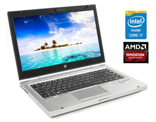 БУ Ноутбук HP EliteBook 8470p / 14&quot; (1600x900) TN / Intel Core i7-3520M (2 (4) ядра по 2.9 - 3.6 GHz) / 8 GB DDR3 / 180 GB SSD / AMD Radeon HD 7570M, 1 GB GDDR5, 64-bit / WebCam / DVD-ROM / 4G / LTE из Европы в Харкові