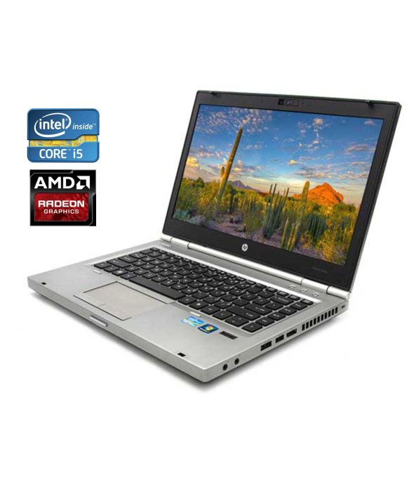 Ноутбук HP EliteBook 8460p / 14&quot; (1600x900) TN / Intel Core i5-2520M (2 (4) ядра по 2.5 - 3.2 GHz) / 8 GB DDR3 / 500 GB HDD / AMD Radeon HD 6470M, 1GB DDR3, 64-bit / WebCam / DVD-ROM - 1