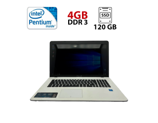 БУ Ноутбук Asus F751s / 17.3&quot; (1600x900) TN / Intel Pentium N3700 (4 ядра по 1.6 - 2.4 GHz) / 4 GB DDR3 / 120 GB SSD / Intel HD Graphics / WebCam из Европы в Харкові