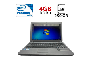 БУ Ноутбук Samsung R530 / 15.6&quot; (1366x768) TN / Intel Pentium T4500 (2 ядра по 2.3 GHz) / 4 GB DDR3 / 250 GB HDD / Intel HD Graphics / WebCam из Европы в Харькове