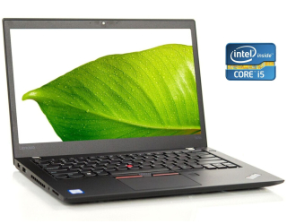 БУ Ультрабук Lenovo ThinkPad T470s / 14 &quot; (1920x1080) IPS / Intel Core i5-6300U (2 (4) ядра по 2.4 - 3.0 GHz) / 8 GB DDR4 / 256 GB SSD / Intel HD Graphics 520 / WebCam / Win 10 Pro из Европы
