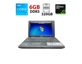 БУ Ноутбук Toshiba Satellite C660 / 15.6&quot; (1366x768) TN / Intel Core i3-2350M (2 (4) ядра по 2.3 GHz) / 6 GB DDR3 / 320 GB HDD / nVidia GeForce GT 520M, 1GB DDR3, 64-bit / WebCam из Европы в Харкові