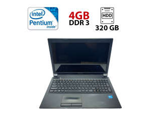 БУ Ноутбук Б-клас Lenovo IdeaPad B570 / 15.6&quot; (1366x768) TN / Intel Pentium B970 (2 ядра по 2.3 GHz) / 4 GB DDR3 / 320 GB HDD / Intel HD Graphics / WebCam / АКБ не тримає из Европы в Харкові