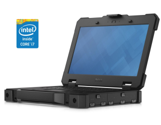 БУ Защищенный ноутбук Dell Latitude 7414 Rugged / 14&quot; (1366x768) TN Touch / Intel Core i7-6600U (2 (4) ядра по 2.6 - 3.4 GHz) / 16 GB DDR4 / 240 GB SSD / Intel HD Graphics 520 / WebCam / Win 10 Pro из Европы в Харькове