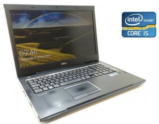 БУ Ноутбук Dell Vostro 3750 / 17.3&quot; (1600x900) TN / Intel Core i5-2430M (2 (4) ядра по 2.4 - 3.0 GHz) / 8 GB DDR3 / 240 GB SSD / Intel HD Graphics 3000 / WebCam / DVD-ROM / Win 10 Pro из Европы в Харкові