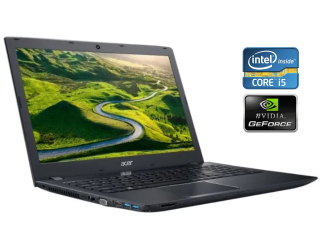 БУ Ігровий ноутбук Acer Aspire E5 - 576G / 15.6&quot; (1920x1080) IPS / Intel Core i5-8250U (4 (8) ядра по 1.6 - 3.4 GHz) / 8 GB DDR4 / 480 GB SSD / nVidia GeForce MX150, 2 GB GDDR5, 64-bit / WebCam / Win 10 Home из Европы в Харкові