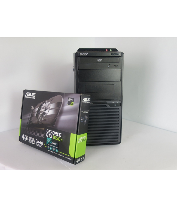 Acer Veriton M2610 4x ядерный CORE I5 2400 3.4GHz 8GB RAM 500GB HDD 120GB SSD+ новая GeForce GTX1050Ti 4GB - 1