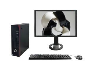 БУ Комплект Fujitsu Esprimo D738 SFF Intel Core i5-8500 8Gb RAM 128Gb SSD + 24.1" Eizo FlexScan S2402W FullHD VGA/DVI Speakers из Европы в Харькове