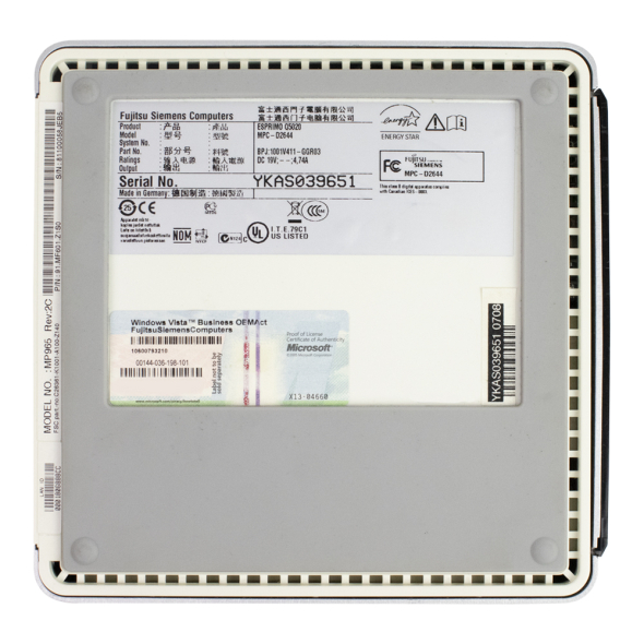 Комплект Fujitsu-Siemens ESPRIMO Q5020 mini Intel® Core™2 Duo T5670 2GB RAM 80GB HDD + Монитор 19&quot; - 8
