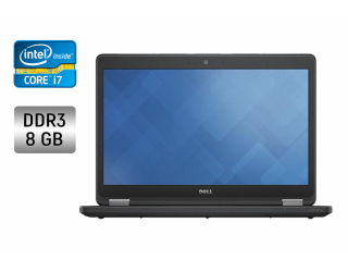 БУ Ноутбук Dell Latitude E5450 / 14" (1920x1080) IPS / Intel Core i7-5600U (2 (4) ядра по 2.6 - 3.2 GHz) / 8 GB DDR3 / 250 GB SSD / Intel HD Graphics 5500 / WebCam / Windows 10 из Европы в Харькове