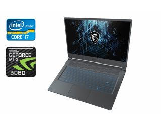 БУ Игровой ноутбук MSI Stealth 15M A11UEKV / 15.6" (1920x1080) IPS / Intel Core i7-11375H (4 (8) ядра по 3.0 - 5.0 GHz) / 16 GB DDR4 / 512 GB SSD / nVidia GeForce RTX 3060, 6 GB GDDR6, 192-bit / WebCam / Windows 10 Home из Европы в Харькове