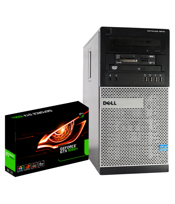 Системний блок Dell OptiPlex 9010 Tower Intel Core i7-3770 4Gb RAM 120Gb SSD 320Gb HDD + нова GeForce GTX 1050Ti 4GB - 1