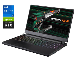 БУ Игровой ноутбук Б-класс Gigabyte Aorus 15P YD / 15.6" (1920x1080) IPS / Intel Core i7-11800H (8 (16) ядер по 2.3 - 4.6 GHz) / 16 GB DDR4 / 512 GB SSD / nVidia GeForce RTX 3080, 16 GB GDDR6, 256-bit / WebCam из Европы в Харькове