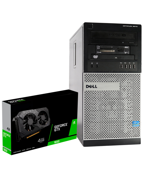 Системный блок Dell OptiPlex 9010 Tower Intel Core i7-3770 16Gb RAM 240Gb SSD 500Gb HDD + новая GeForce GTX 1650 4GB - 1