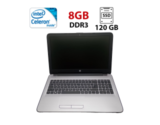 БУ Ноутбук HP 250 G5 / 15.6" (1366x768) TN / Intel Celeron N3060 (2 ядра по 1.6 - 2.48 GHz) / 8 GB DDR3 / 120 GB SSD / Intel HD Graphics 400 / WebCam из Европы в Харькове