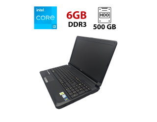 БУ Ноутбук Fujitsu Lifebook A530 / 15" (1366x768) TN / Intel Core i3-370M (2 (4) ядра по 2.4 GHz) / 6 GB DDR3 / 500 GB HDD / Intel HD Graphics / WebCam / АКБ не держит из Европы в Харькове