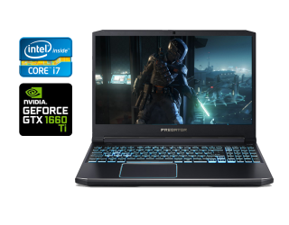 БУ Игровой ноутбук Б-класс Acer Predator PH315-52 / 15.6" (1920x1080) IPS / Intel Core i7-9750H (6 (12) ядер по 2.6 - 4.5 GHz) / 16 GB DDR4 / 480 GB SSD / nVidia GeForce GTX 1660 Ti, 6 GB GDDR6, 192-bit / WebCam / Windows 10 из Европы в Харькове