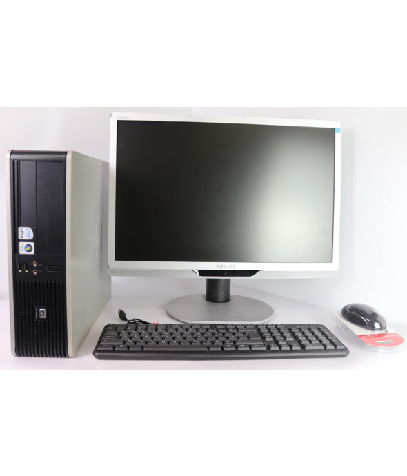 Комплект Системный блок HP Compaq dc7900 SFF Core 2Duo E7500 4GB RAM 160GB HDD + Монитор 22&quot; - 1