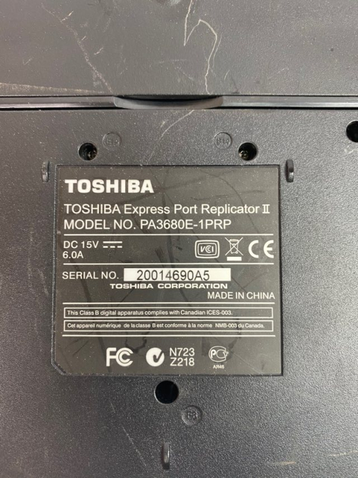 Док-станція Toshiba PA3680E-1PRP для Satellite R20, R25, Satellite Pro S300, S300M - 4