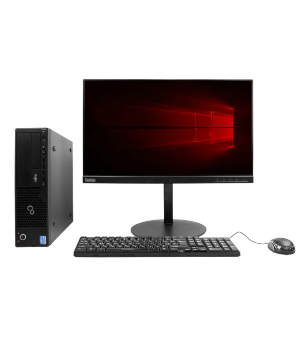 Системный блок Fujitsu e700 SFF Intel Core I5-2400 4GB RAM 320GB HDD + Монитор Lenovo ThinkVision T22i-10 21.5&quot; - 1