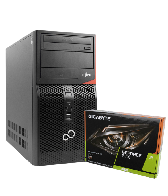 Системный блок Fujitsu P556 INTEL CORE I5 7400 8GB RAM 500GB HDD GeForce GTX 1650 - 1