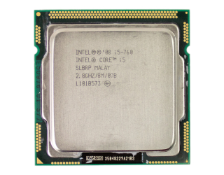 БУ Процесор Intel® Core™ i5-760 (8 МБ кеш-пам'яті, тактова частота 2,80 ГГц) из Европы в Харкові