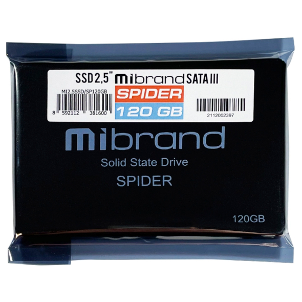 Накопичувач SSD Mibrand Spider 120Gb SATAIII 2.5&quot; (MI2.5SSD/SP120GB) NEW - 3