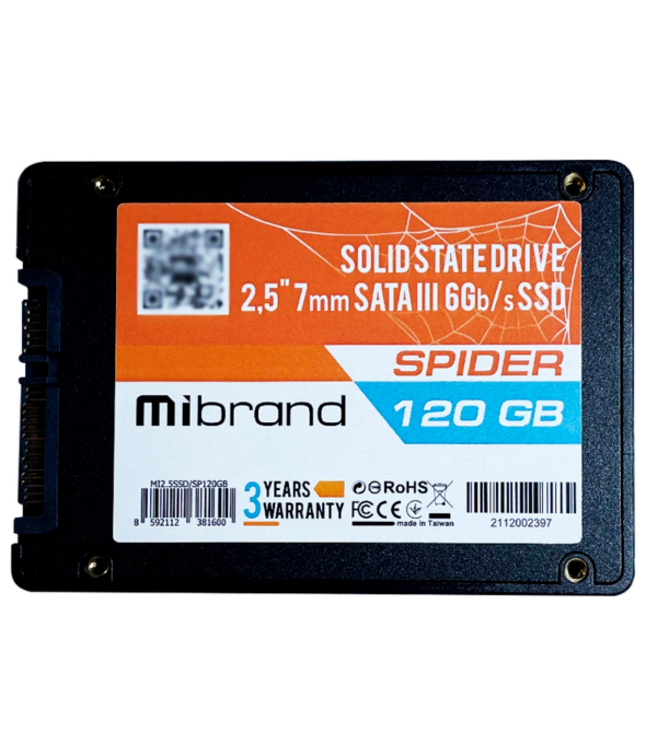 Накопичувач SSD Mibrand Spider 120Gb SATAIII 2.5&quot; (MI2.5SSD/SP120GB) NEW - 1