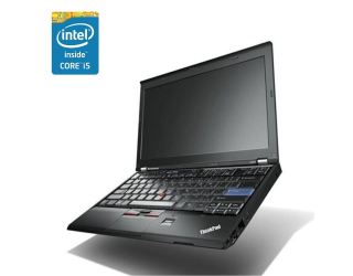БУ Нетбук Lenovo ThinkPad X220 / 12.5 &quot; (1366x768) TN / Intel Core i5-2520M (2 (4) ядра по 2.5 - 3.2 GHz) / 4 GB DDR3 / 320 GB HDD / Intel HD Graphics 3000 / WebCam / АКБ не тримає из Европы в Харкові