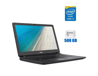 БУ Ноутбук Acer Extensa EX2540 / 15.6&quot; (1366x768) TN / Intel Core i5-7200U (2 (4) ядра по 2.5 - 3.1 GHz) / 4 GB DDR3 / 500 GB HDD / Intel HD Graphics 620 / WebCam из Европы в Харькове