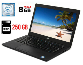 БУ Нетбук Dell Latitude 7280/ 12.5 &quot; (1366x768) TN / Intel Core i5-6300U (2 (4) ядра по 2.4 - 3.0 GHz) / 8 GB DDR4 / 250 GB SSD / Intel HD Graphics 520 / WebCam / HDMI / Windows 10 ліцензія из Европы в Харкові