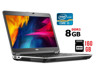 БУ Ноутбук Б-клас Dell Latitude E6440 / 14&quot; (1366x768) TN / Intel Core i5-4310M (2 (4) ядра по 2.7 - 3.4 GHz) / 8 GB DDR3 / 160 GB SSD / Intel HD Graphics 4600 / DVD-RW / HDMI / Windows 10 ліцензія из Европы в Харкові