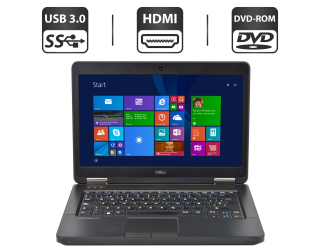 БУ Ноутбук Б-клас Dell Latitude E5440 / 14&quot; (1366x768) TN / Intel Core i3-4030U (2 (4) ядра по 1.9 GHz) / 4 GB DDR3 / 500 Gb HDD / Intel HD Graphics 4400 / WebCam / DVD-ROM из Европы в Харкові