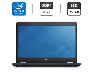 БУ Ультрабук Dell Latitude E5470/ 14 &quot; (1366x768) TN / Intel Core i5-6300U (2 (4) ядра по 2.4 - 3.0 GHz) / 8 GB DDR4 / 256 GB SSD / Intel HD Graphics 520 / WebCam / HDMI из Европы в Харкові