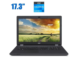 БУ Ноутбук Acer Aspire ES1-711 / 17.3&quot; (1600x900) TN / Intel Celeron N2940 (4 ядра по 1.83 - 2.25 GHz) / 4 GB DDR3 / 320 GB HDD / Intel HD Graphics / WebCam  из Европы в Харькове