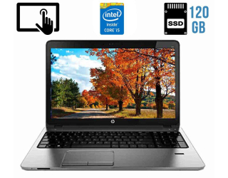 БУ Ноутбук HP ProBook 450 G1 / 15.6&quot; (1366x768) TN Touch / Intel Core i5-4200M (2 (4) ядра по 2.5 - 3.1 GHz) / 8 GB DDR3 / 120 GB SSD / Intel HD Graphics 4600 / WebCam / DVD-RW / HDMI из Европы в Харкові