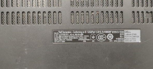 Ультрабук Dell Latitude E7450/ 14 &quot; (1920x1080) TN / Intel Core i5-5300U (2 (4) ядра по 2.3 - 2.9 GHz) / 8 GB DDR3 / 256 GB SSD / Intel HD Graphics 5500 / WebCam / без АКБ - 8