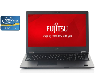 БУ Ноутбук Fujitsu LifeBook U758 / 15.6&quot; (1366x768) TN / Intel Core i5-8350U (4 (8) ядра по 1.7 - 3.6 GHz) / 8 GB DDR4 / 256 GB SSD / Intel UHD Graphics 620 / WebCam из Европы в Харькове