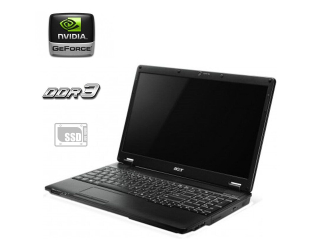 БУ Ноутбук Б-клас Acer Extensa 5635ZG / 15.6&quot; (1366x768) TN / Intel Pentium T4500 (2 ядра по 2.3 GHz) / 4 GB DDR3 / 240 GB SSD / nVidia GeForce G105M, 512 MB GDDR3, 64-bit / без АКБ из Европы в Харкові