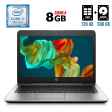 Ноутбук Б-класс HP EliteBook 840 G4 / 14" (2560x1440) IPS / Intel Core i7-7500U (2 (4) ядра по 2.7 - 3.5 GHz) / 8 GB DDR4 / 128 GB SSD + 500 GB HDD / Intel HD Graphics 620 / WebCam / Fingerprint / USB 3.1 / DisplayPort - 1