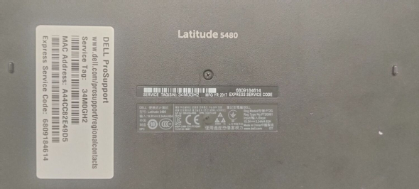Ультрабук Dell Latitude 5480 / 14 &quot; (1920x1080) TN / Intel Core i5-7300U (2 (4) ядра по 2.6-3.5 GHz) / 8 GB DDR4 / 512 GB SSD / Intel HD Graphics 620 - 8