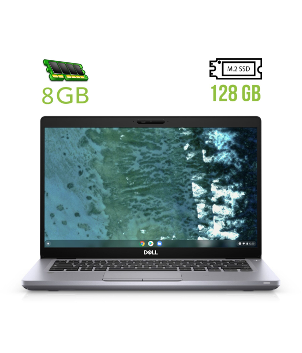 Ультрабук Dell Latitude 5400 Chromebook / 14&quot; (1366x768) TN / Intel Celeron 4305U (2 ядра по 2.2 GHz) / 8 GB DDR4 / 128 GB SSD M.2 / Intel UHD Graphics 610 / WebCam / USB 3.1 / HDMI - 1