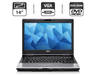 БУ Ноутбук Б-класс Fujitsu LifeBook S782 / 14&quot; (1366x768) TN / Intel Core i5-3210M (2 (4) ядра по 2.5 - 3.1 GHz) / 4 GB DDR3 / 500 GB HDD / Intel HD Graphics 4000 / DVD-ROM / VGA из Европы в Харькове
