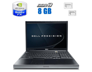 БУ Ноутбук Dell Precision M6400 / 17&quot; (1920x1200) TN / Intel Core 2 Duo T9900 (2 ядра по 3.06 GHz) / 8 GB DDR3 / 128 GB SSD + 320 GB HDD / nVidia GeForce FX 3700m, 1 GB GDDR3, 256-bit / DVD-RW из Европы в Харкові
