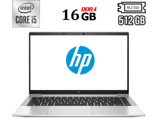 БУ Ультрабук Б-класс HP EliteBook 840 G7 / 14&quot; (1920x1080) IPS / Intel Core i5-10310U (4 (8) ядра по 1.7 - 4.4 GHz) / 16 GB DDR4 / 512 GB SSD M.2 / Intel UHD Graphics / WebCam / USB 3.1 / HDMI из Европы