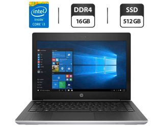 БУ Ноутбук Б-клас HP ProBook 430 G5 / 13.3&quot; (1920x1080) IPS / Intel Core i3-8130U (2 (4) ядра по 2.2-3.4 GHz) / 16 GB DDR4 / 512 GB SSD / Intel HD Graphics 620 / WebCam / HDMI из Европы в Харкові